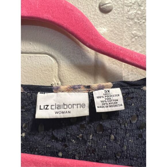 Liz Claiborne Floral Blouse Woman’s Size 3X - Picture 5 of 9